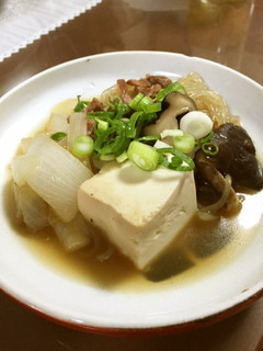 鯨大和煮缶で肉豆腐-レシピのメイン写真