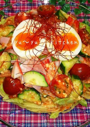 地獄✧冷やし中華♡悩殺させられた味♡-レシピのメイン写真
