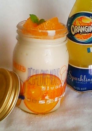 オランジーナのムース オレンジ煮添え-レシピのメイン写真