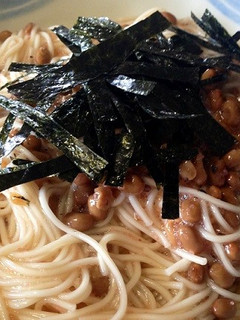 本人控え☆明太納豆のぶっかけソーメン-レシピのメイン写真