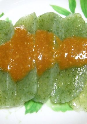 手作り■刺身こんにゃく■生姜味噌(^^)-レシピのメイン写真