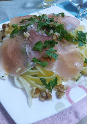 そらまめ＆生ハムのチーズパスタ-レシピのメイン写真