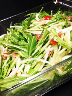 ジュ!とかけちゃう水菜のサラダ風-レシピのメイン写真