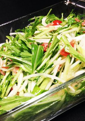 ジュ！とかけちゃう水菜のサラダ風-レシピのメイン写真