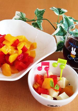 常備菜 おつまみ『パプリカのマリネ』-レシピのメイン写真