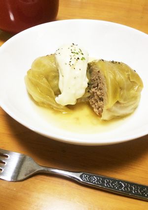 ロールキャベツ〜ホワイトソースがけ〜-レシピのメイン写真