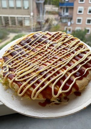 キャベツ🥬たっぷりお好み焼き-レシピのメイン写真