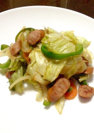 たっぷり野菜のウスターソース炒め-レシピのメイン写真