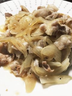 豚バラと玉ねぎのポン酢炒め-レシピのメイン写真