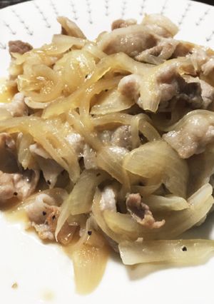豚バラと玉ねぎのポン酢炒め-レシピのメイン写真