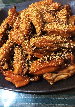 フライパンに入れるだけ！簡単手羽先甘辛煮-レシピのメイン写真