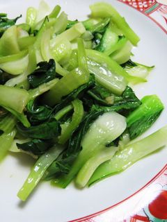 チンゲンサイのにんにく炒め-レシピのメイン写真
