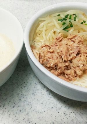 つけ素麺~ごま豆乳だれカプチーノ仕立て-レシピのメイン写真