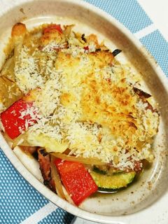 ズッキーニのチーズ香るパン粉焼き-レシピのメイン写真