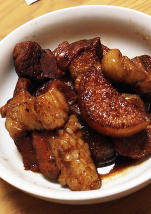 簡単☆フライパンで大根と豚の角煮風煮物-レシピのメイン写真
