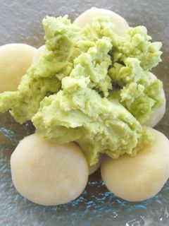 ソラマメの豆腐白玉-レシピのメイン写真