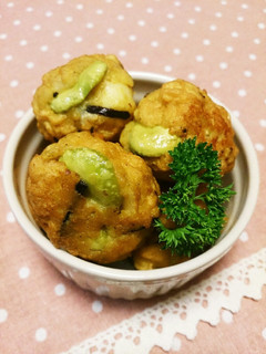 空豆とはんぺんのヘルシーナゲット-レシピのメイン写真