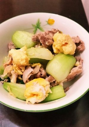 チンゲン菜と豚肉の炒め物-レシピのメイン写真