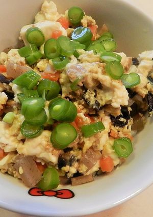 炒り豆腐丼-レシピのメイン写真