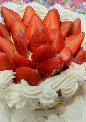 いちごデコケーキ　簡単です-レシピのメイン写真