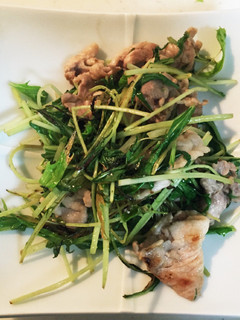水菜と豚肉の パッパッと炒め-レシピのメイン写真