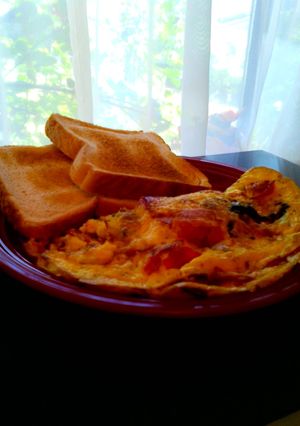 朝から栄養満点！野菜たっぷりオムレツ-レシピのメイン写真