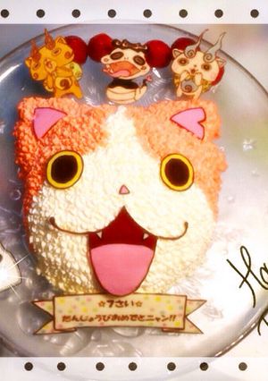 妖怪ウォッチ 立体デコチョコケーキ-レシピのメイン写真