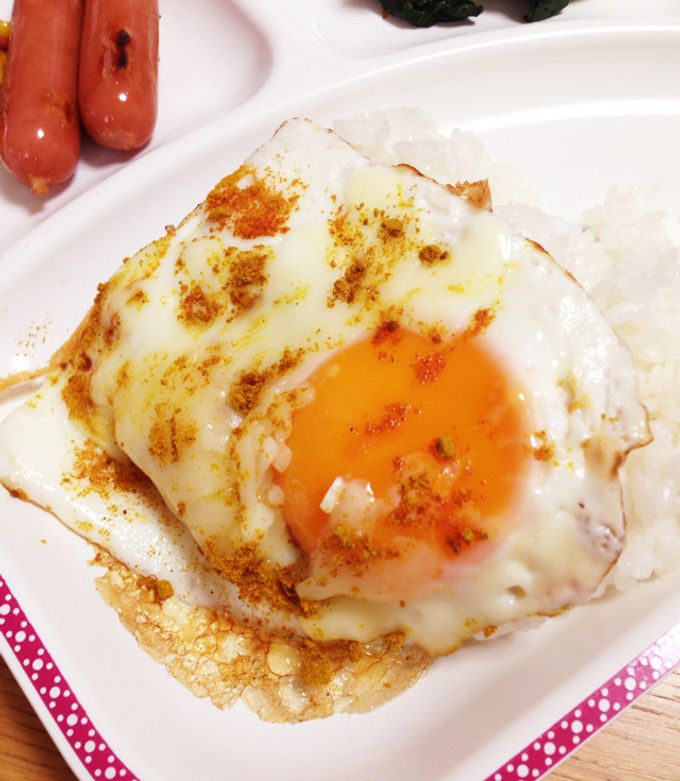 チーズカレー目玉焼き-レシピのメイン写真