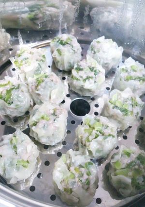 ♪小松菜たっぷりヘルシーなグリーン焼売♪-レシピのメイン写真
