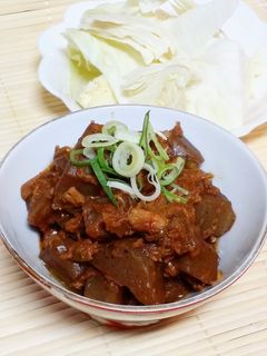 ツナ缶で♪簡単こってりウマウマ蒟蒻どて煮-レシピのメイン写真