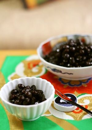 黒豆煮～しわ有り☆かため☆カンタン-レシピのメイン写真