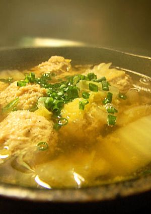 白菜と鶏ダンゴの熱々スープ-レシピのメイン写真