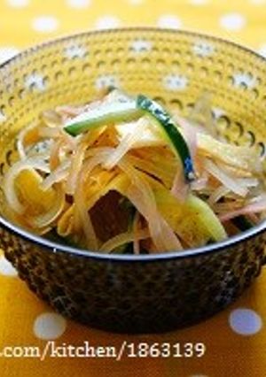 中華風ごま和えのタレで★春雨サラダ-レシピのメイン写真