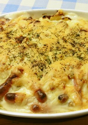 焼きキャベツのホワイトソースグラタン♪-レシピのメイン写真