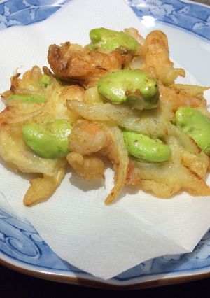 空豆とエビのかき揚げ-レシピのメイン写真