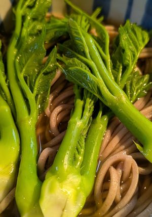 乾麺蕎麦で簡単にタラの芽蕎麦-レシピのメイン写真