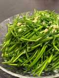 台湾青菜炒め🍚水蓮のにんにく強火炒め
