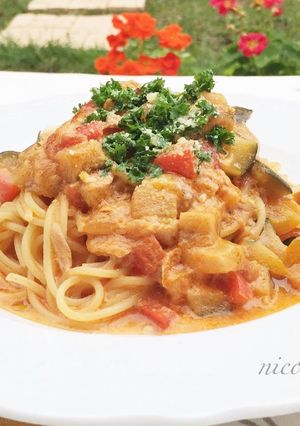 ツナのトマトクリームパスタ-レシピのメイン写真