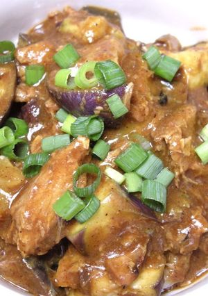 簡単！ 鯖缶と茄子のまぜまぜカレー丼-レシピのメイン写真