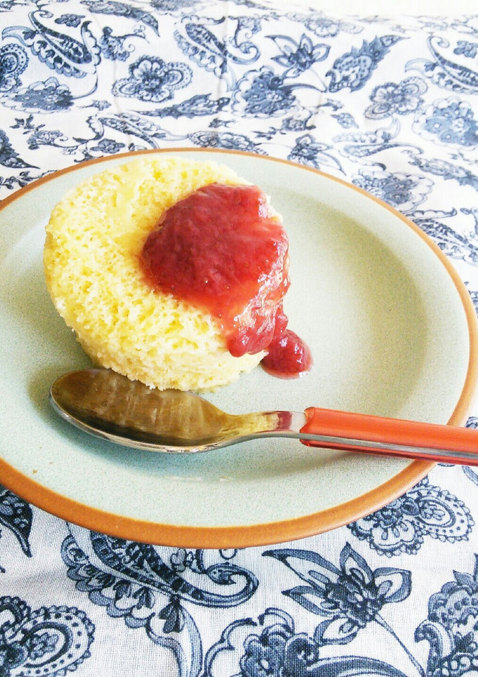 レンジ２分　簡単　ヨーグルト蒸しケーキ-レシピのメイン写真
