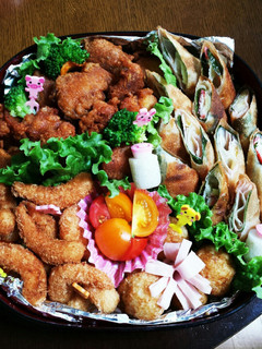 2015年の運動会お弁当1段目-レシピのメイン写真
