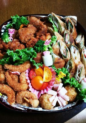 2015年の運動会お弁当1段目-レシピのメイン写真