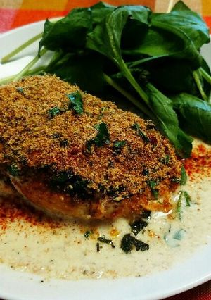 ヘルシー！ノンオイル♪鶏の香草パン粉焼き-レシピのメイン写真