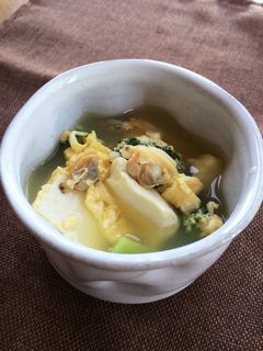 アサリと豆腐のスープ-レシピのメイン写真