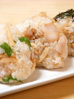 ポン酢風味で美味しい豚と筍のおにぎり-レシピのメイン写真