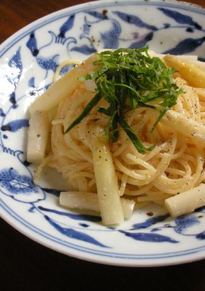 ホワイトアスパラのたらこクリームパスタ-レシピのメイン写真