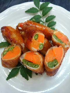にんじんといんげんの豚肉巻き☆-レシピのメイン写真