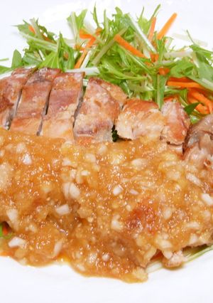 パリパリ鶏と玉ねぎポン酢-レシピのメイン写真