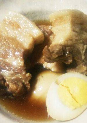 圧力鍋に入れるだけ！簡単！豚肉角煮！-レシピのメイン写真