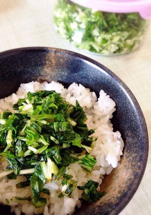 水菜の菜っ葉ごはん-レシピのメイン写真